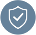Shield with check